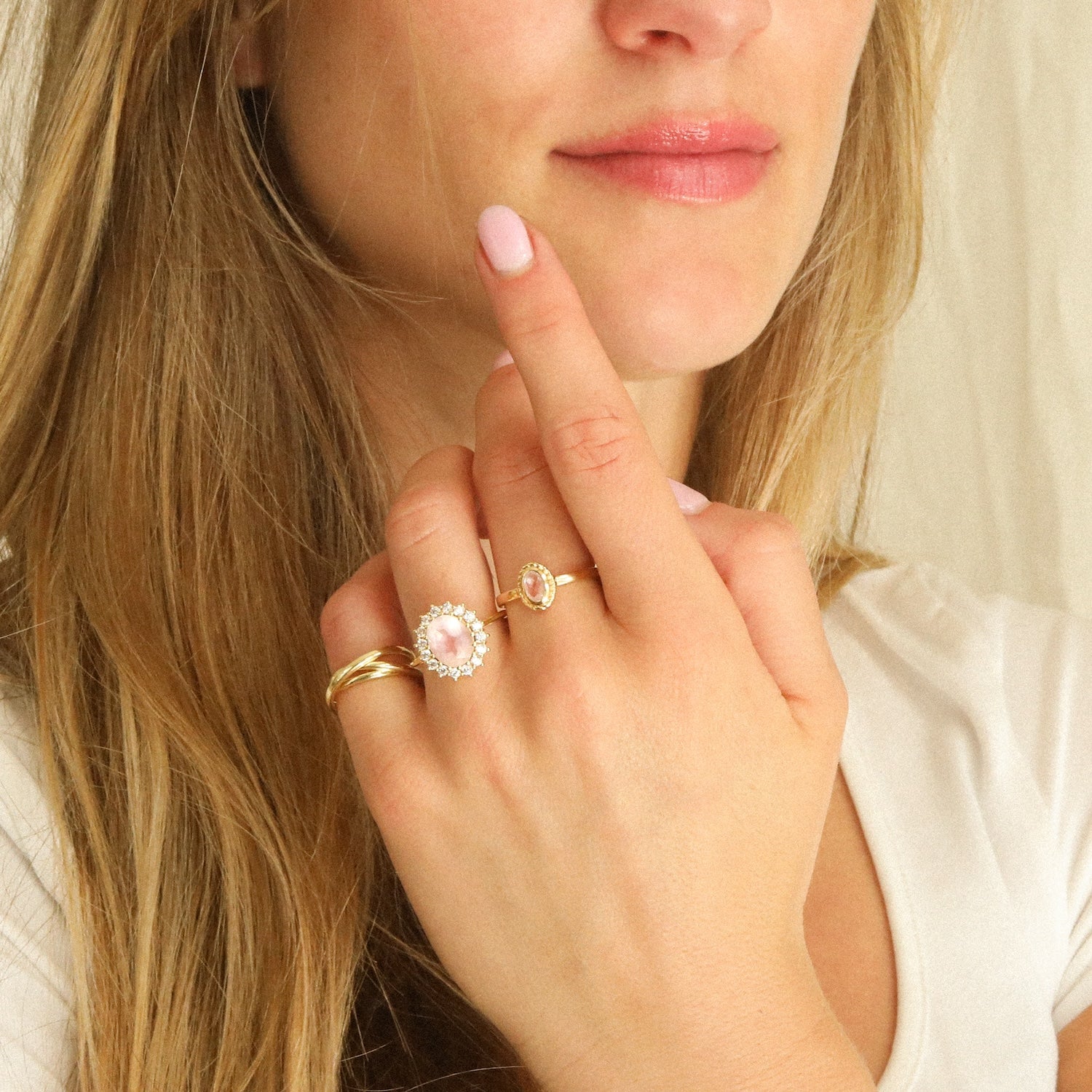 Sim Rose Quartz ring